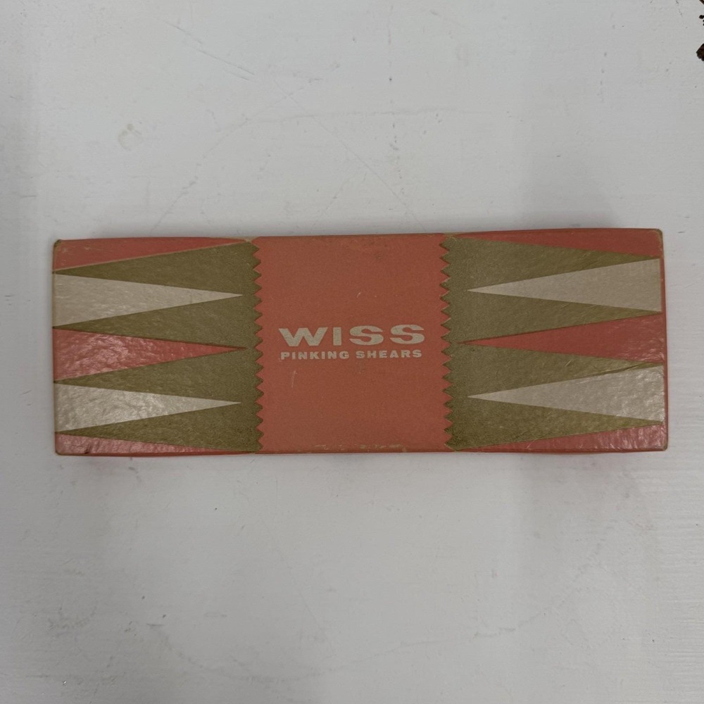 VTG Wiss Model C Pinking Shears USA Sewing Scissors Original Box‎ Retro